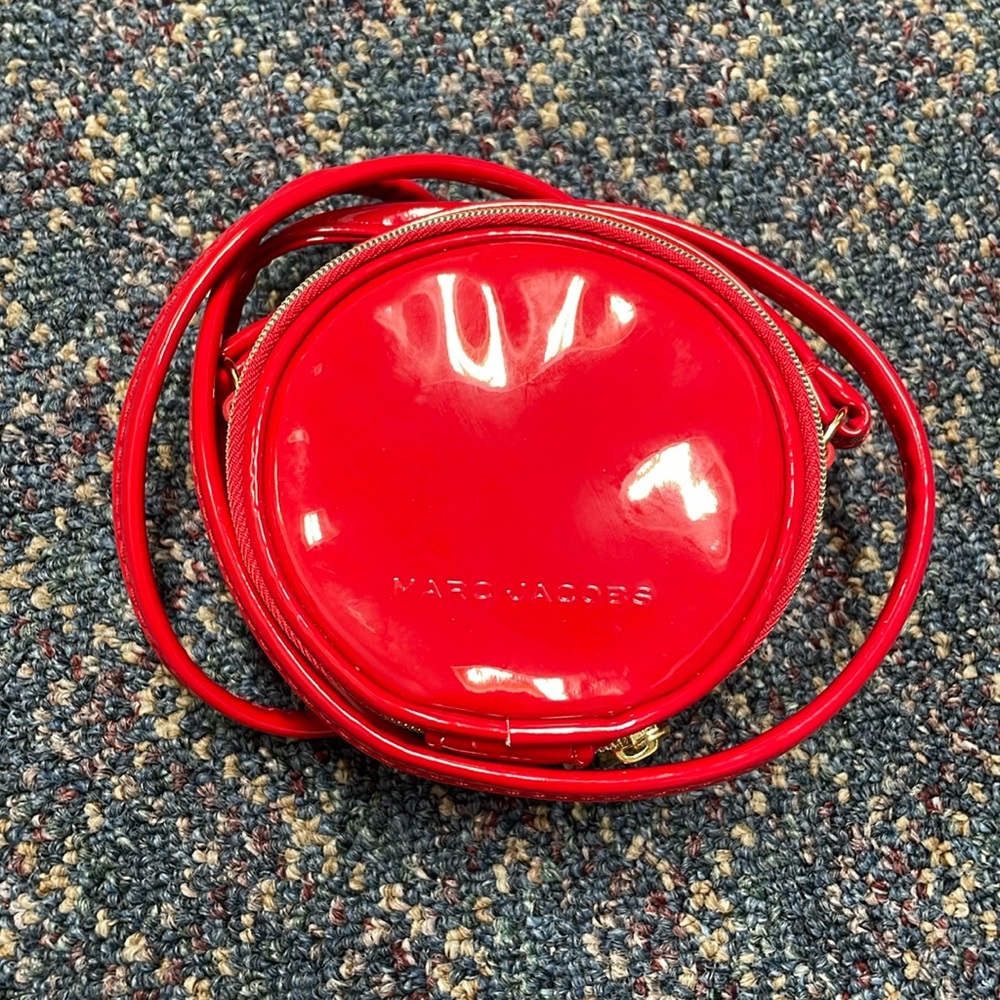 Used Marc jacobs red circle crossbody bag